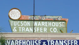 Tucson Warehouse sign after